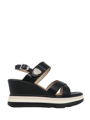 Sandali zeppa Nero Keys