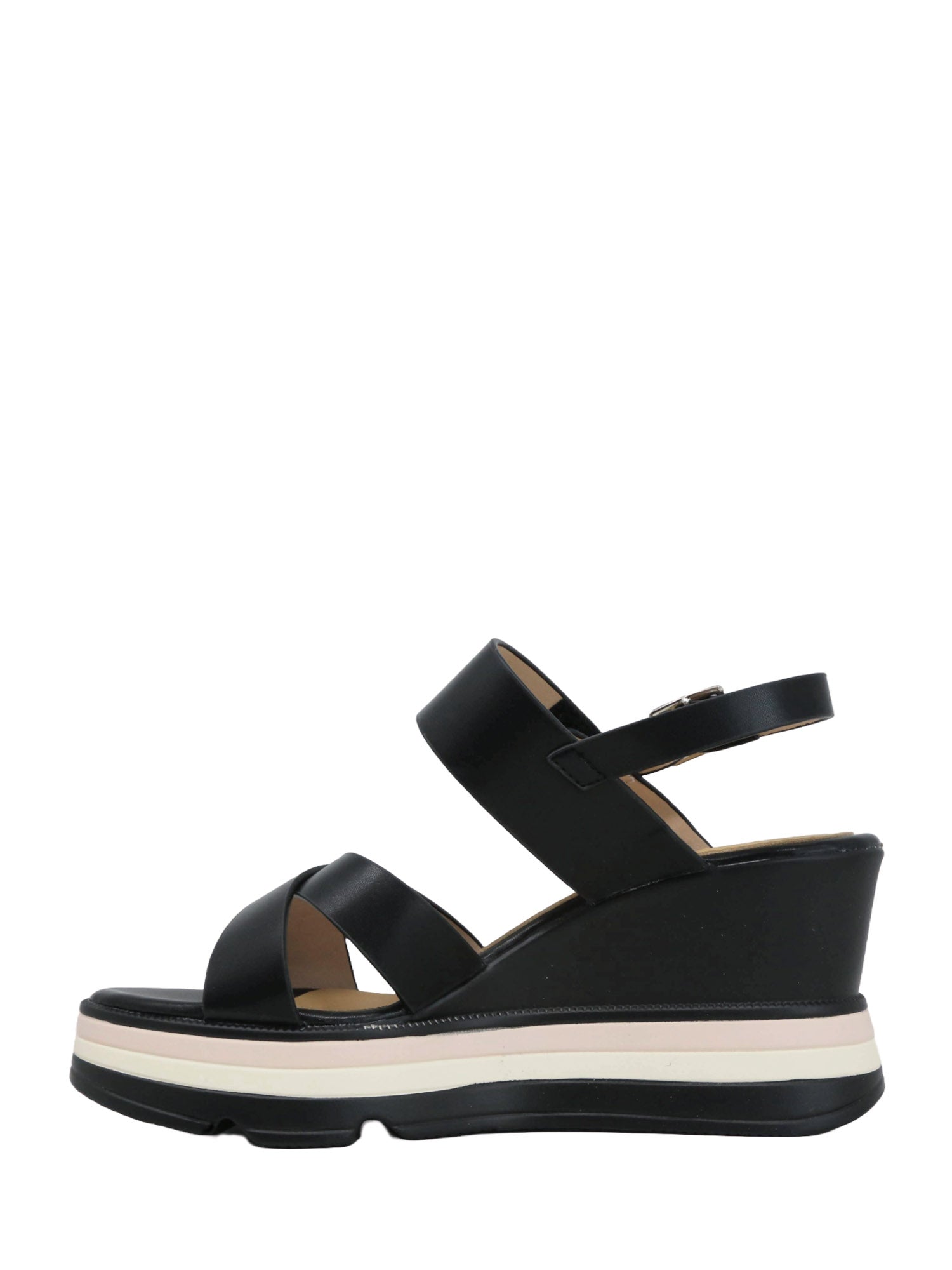 Sandali zeppa Nero Keys