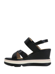 Sandali zeppa Nero Keys