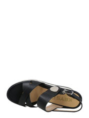 Sandali zeppa Nero Keys