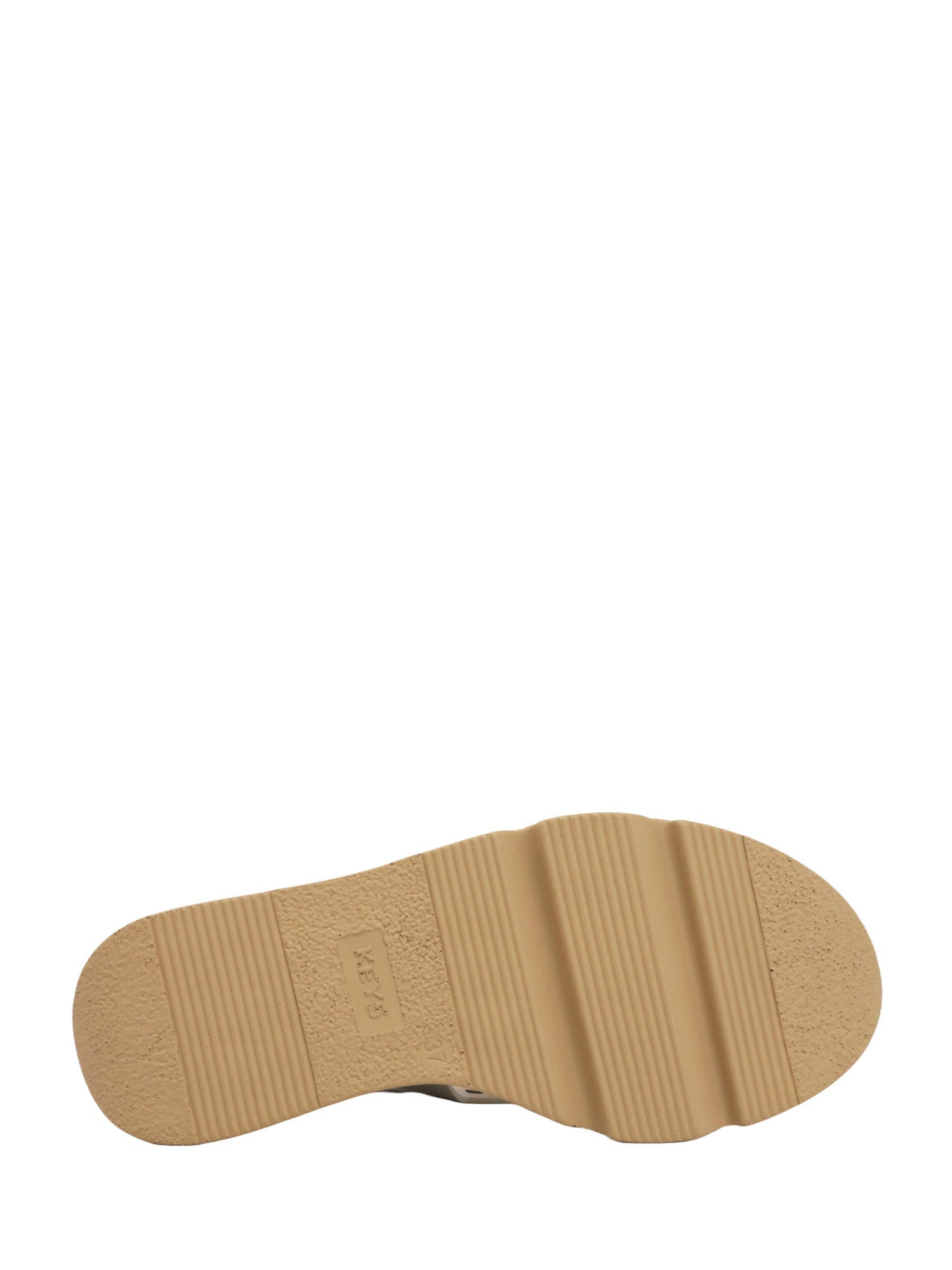 Sandali zeppa Beige Keys