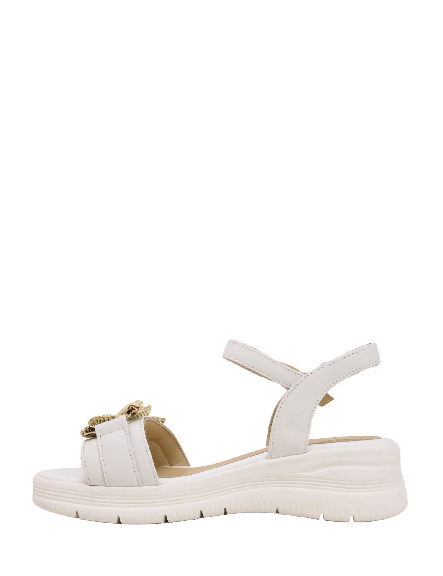 Sandali zeppa Bianco Keys