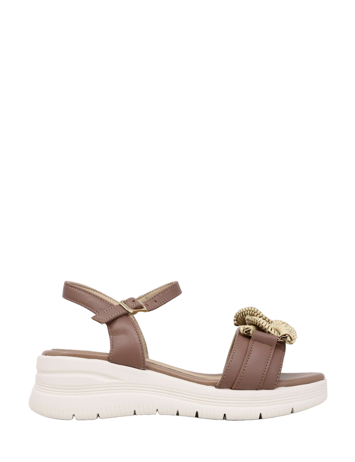 Sandali zeppa Marrone Keys