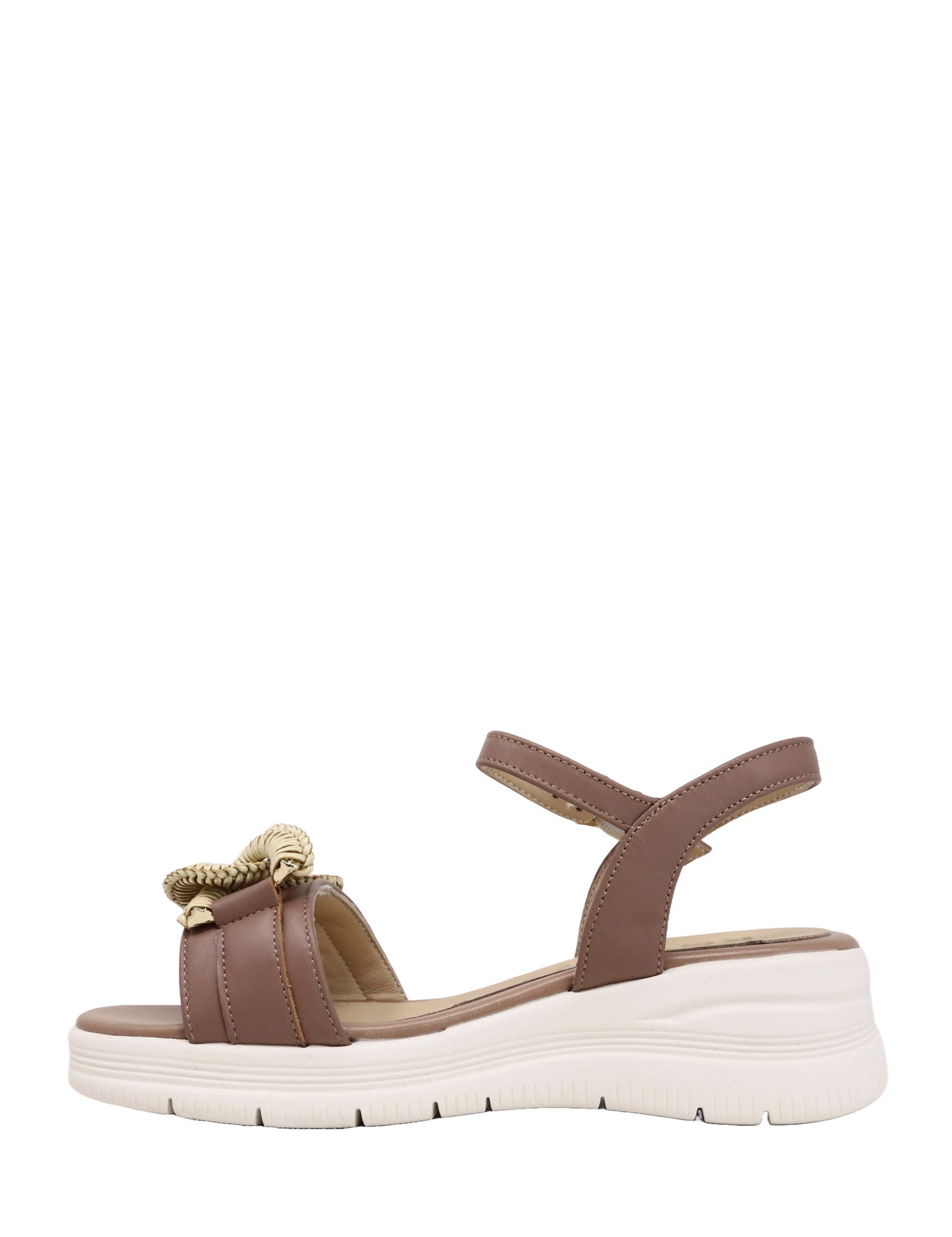 Sandali zeppa Marrone Keys