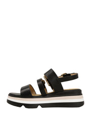 Sandali zeppa Nero Keys