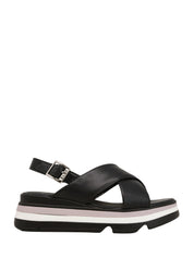 Sandali zeppa Nero Keys