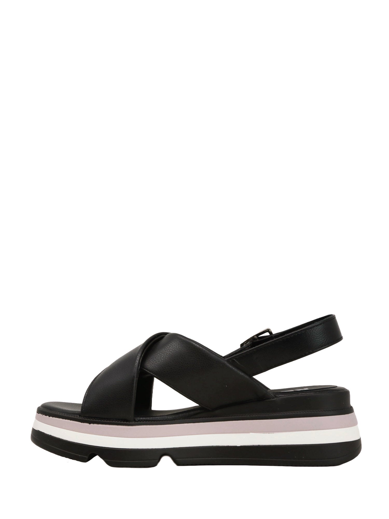 Sandali zeppa Nero Keys