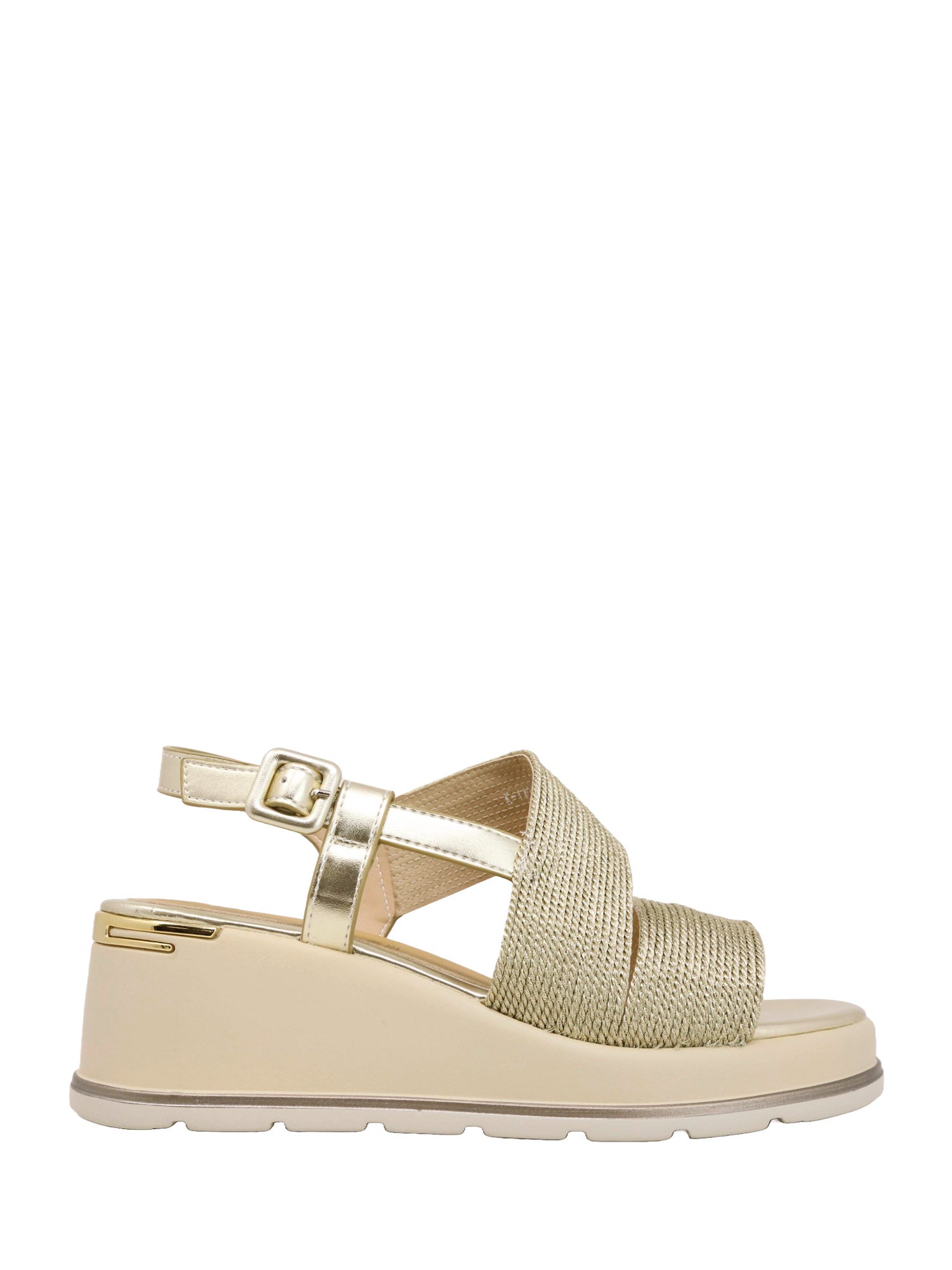 Sandali zeppa Dorato Keys