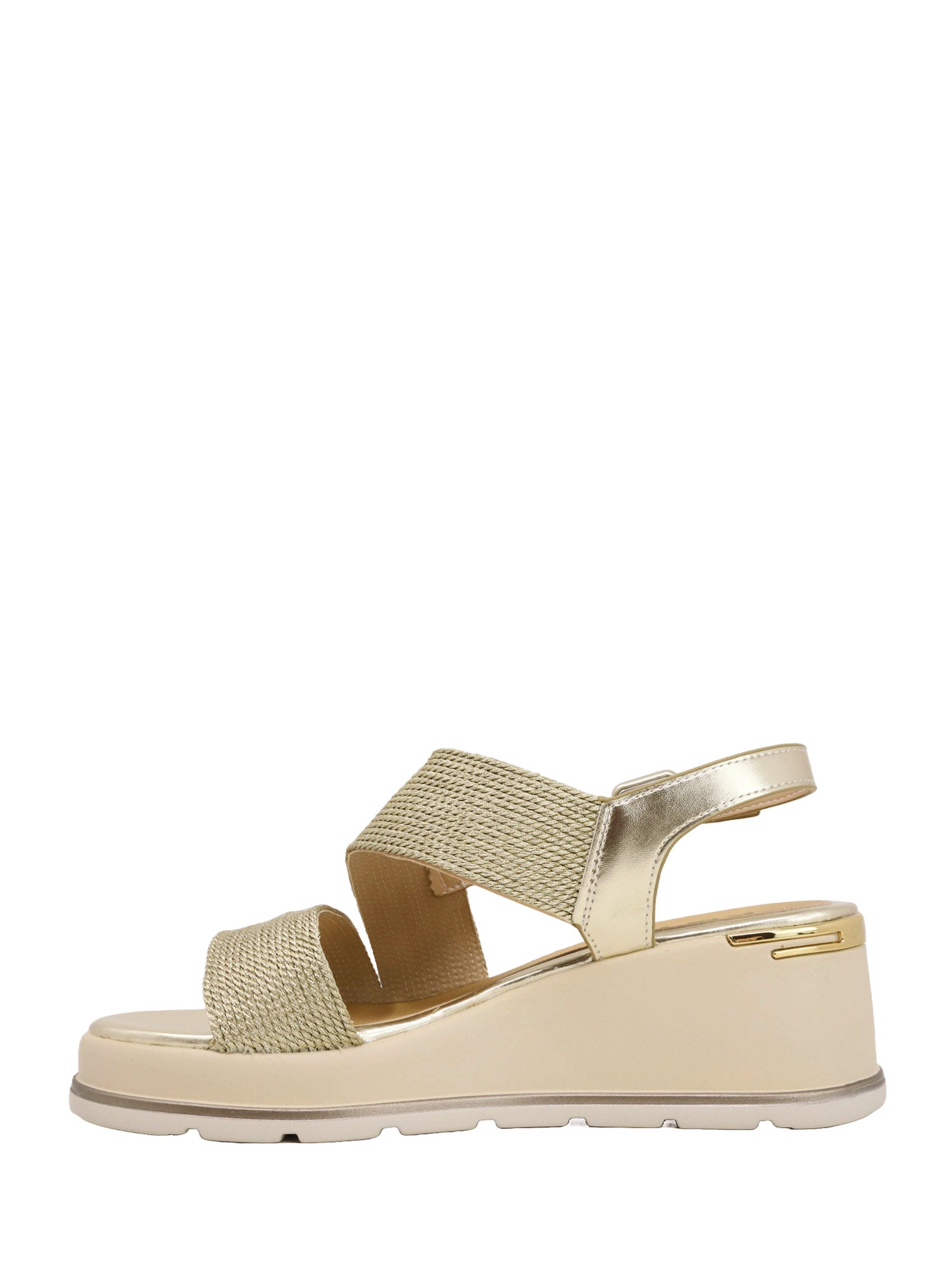 Sandali zeppa Dorato Keys