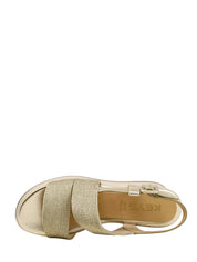 Sandali zeppa Dorato Keys