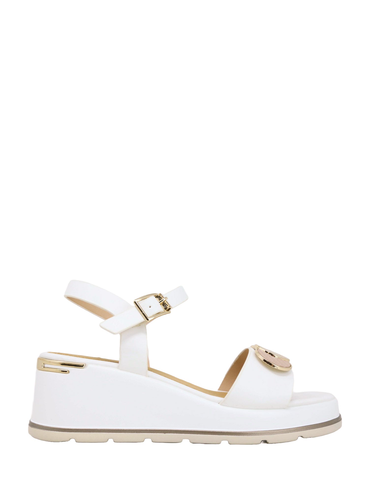 Sandali zeppa Bianco Keys