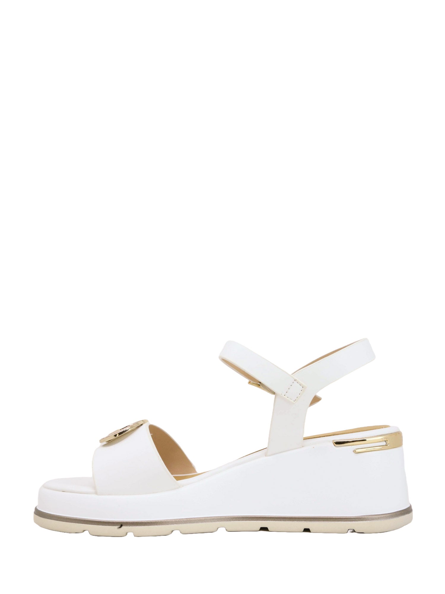 Sandali zeppa Bianco Keys