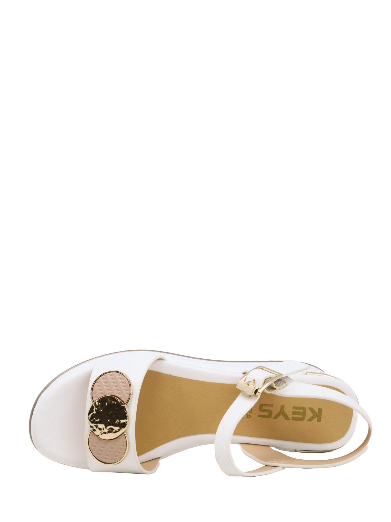 Sandali zeppa Bianco Keys