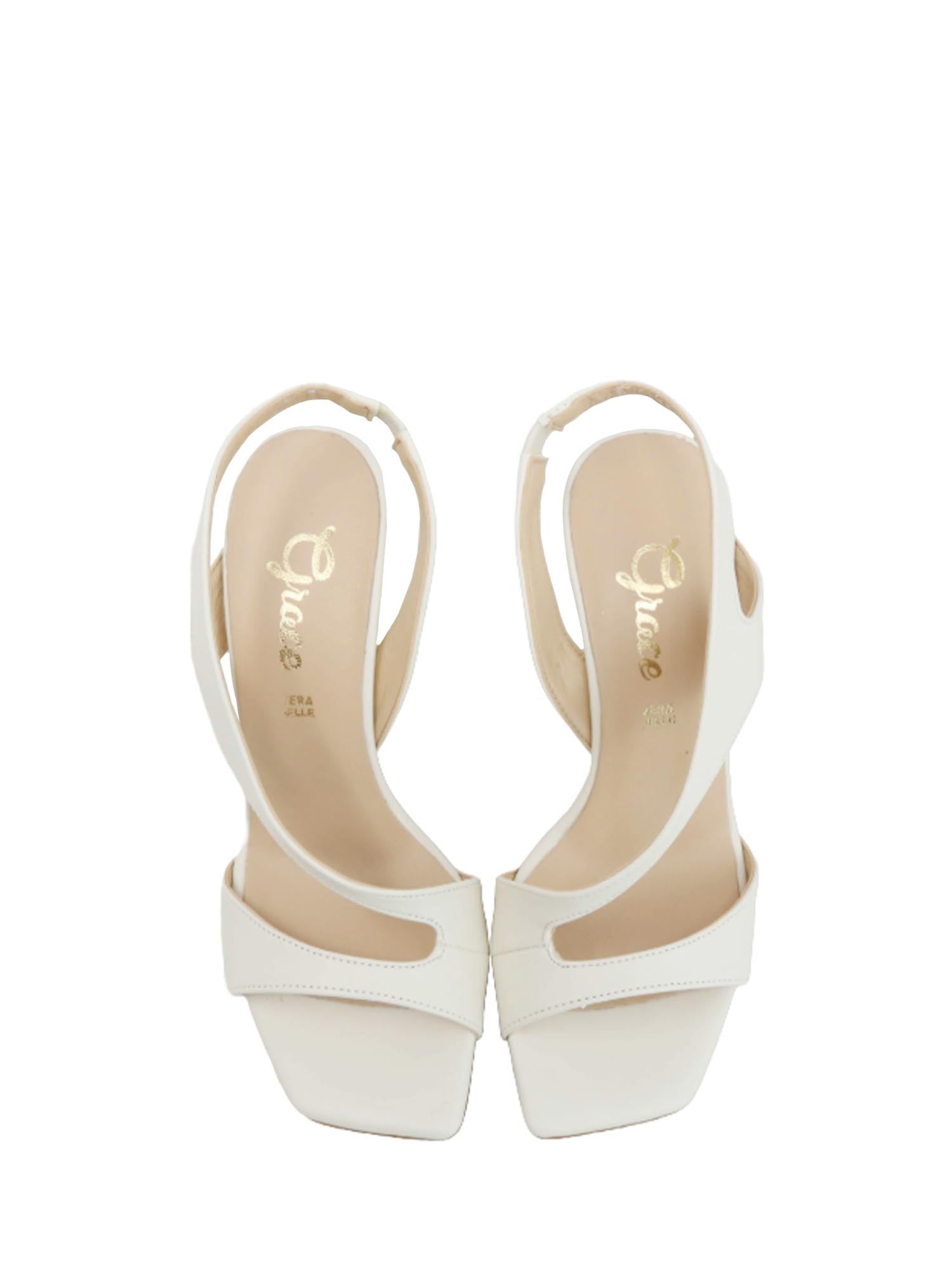 Sandali tacco Bianco Grace Shoes