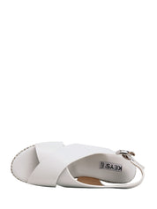 Sandali zeppa Bianco Keys