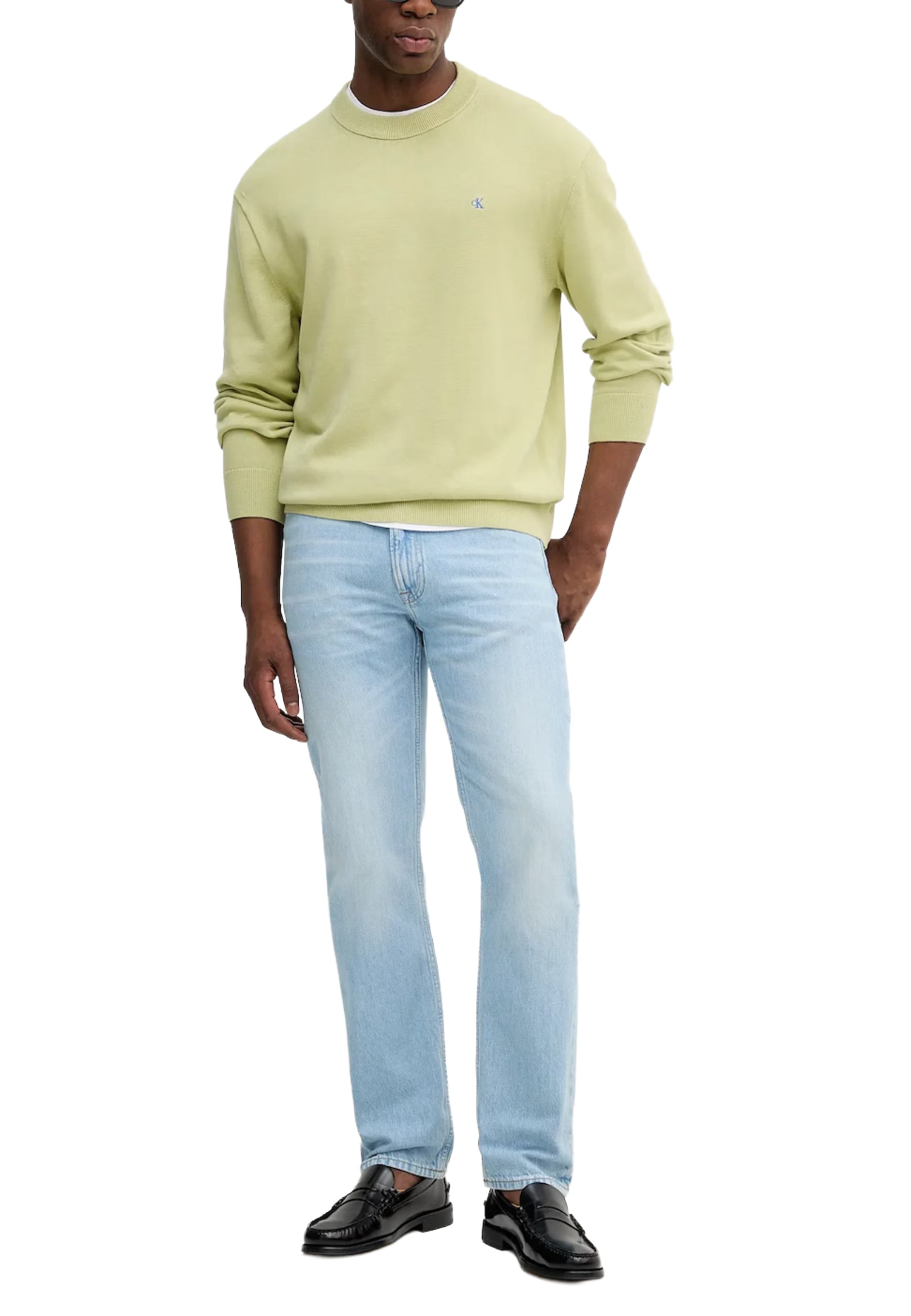 Maglioncini Verde Calvin Klein