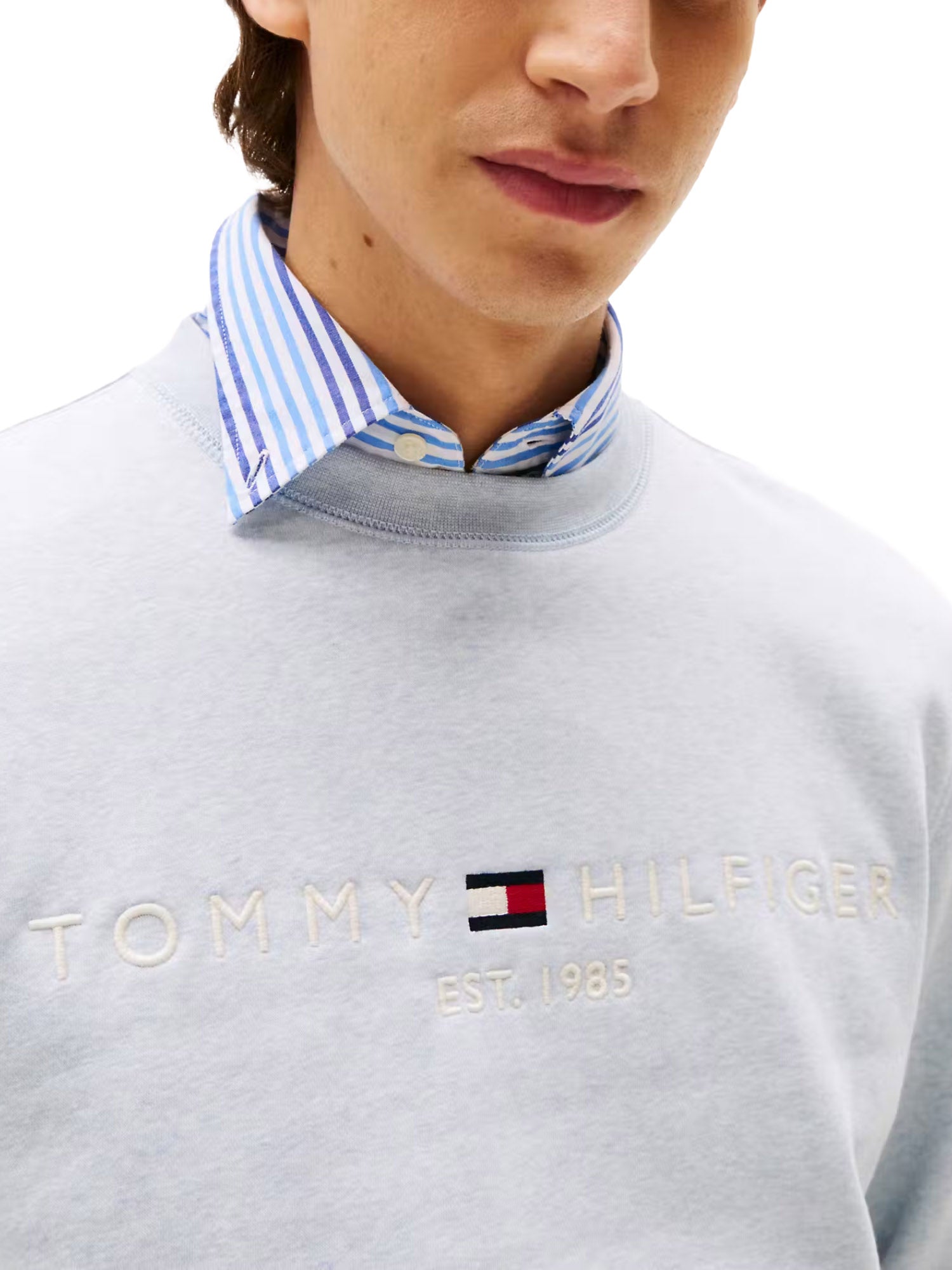 Felpe Grigio Chiaro Tommy Hilfiger