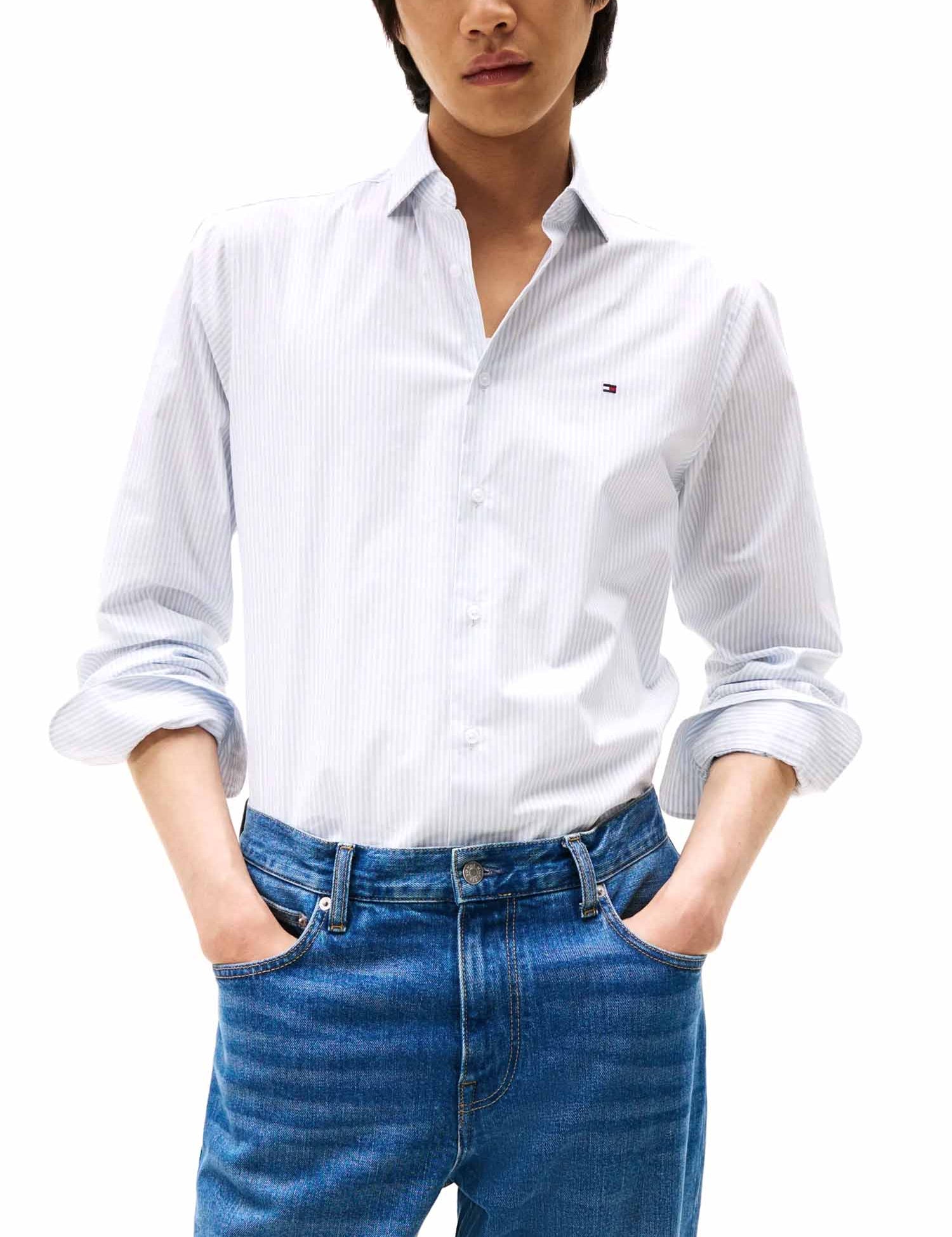 Camicie Celeste Tommy Hilfiger