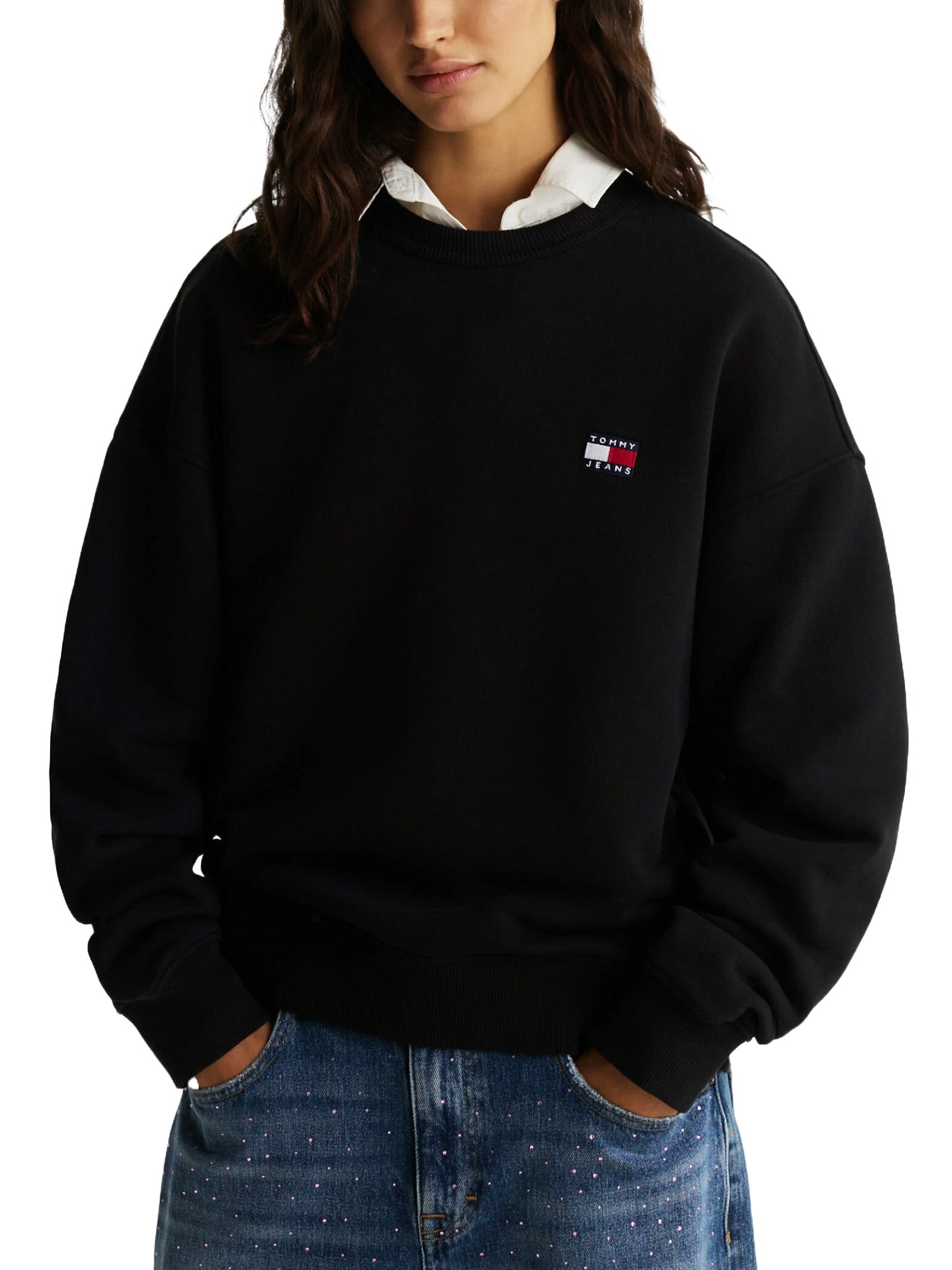 Felpe Nero Tommy Jeans