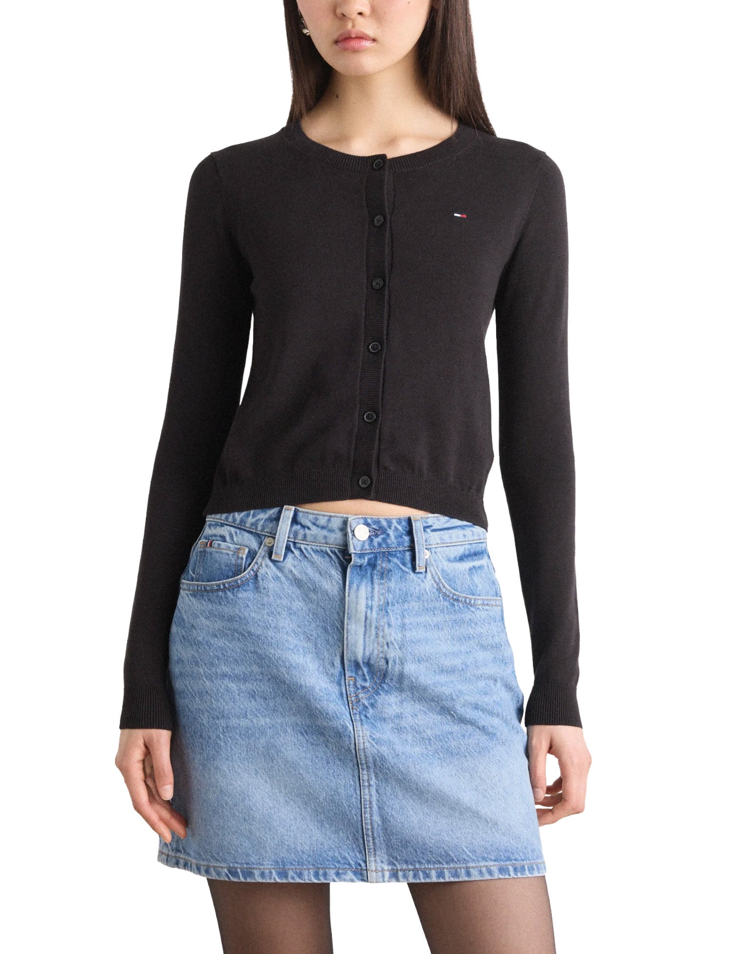 Cardigan Nero Tommy Jeans