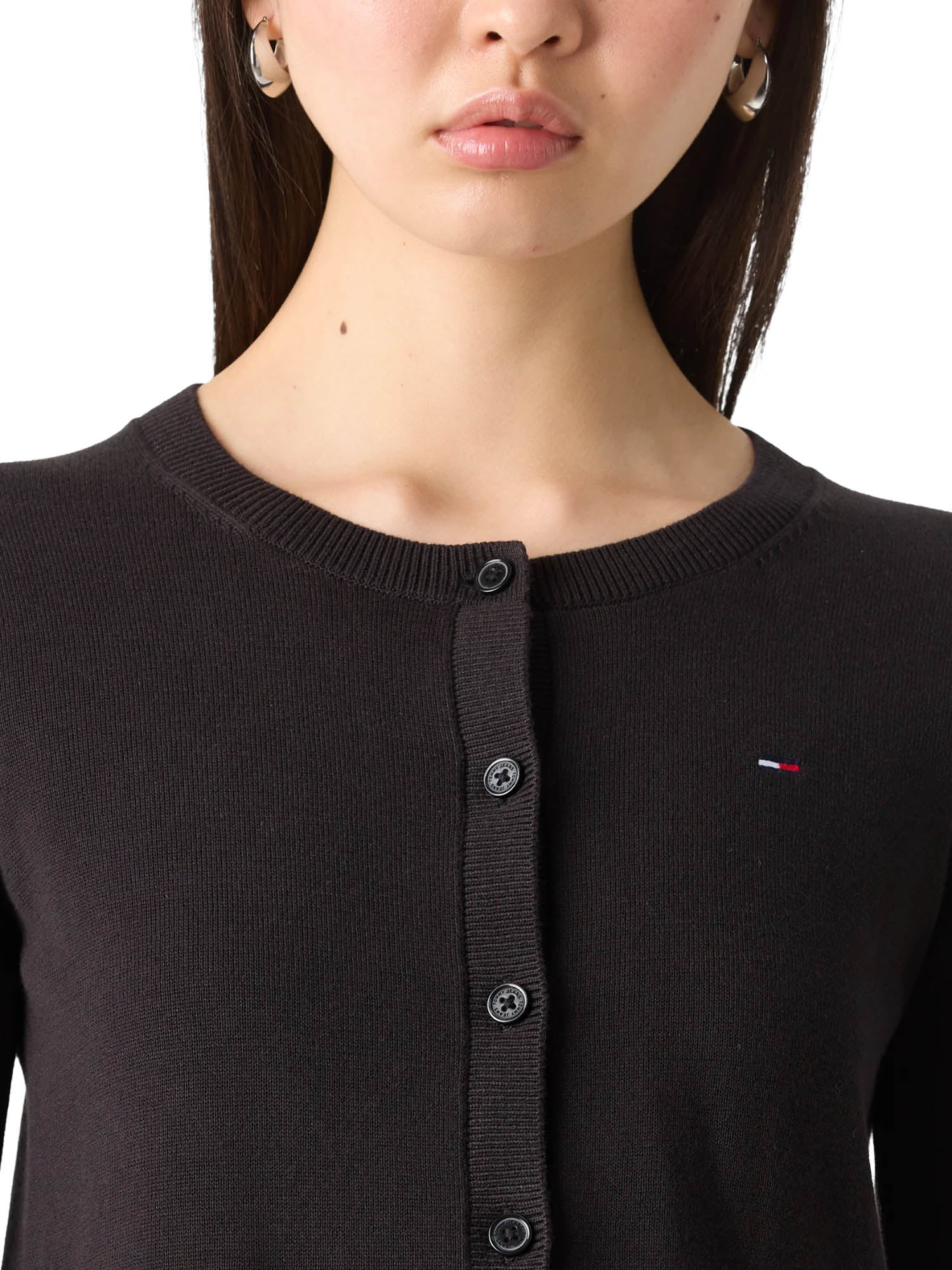 Cardigan Nero Tommy Jeans