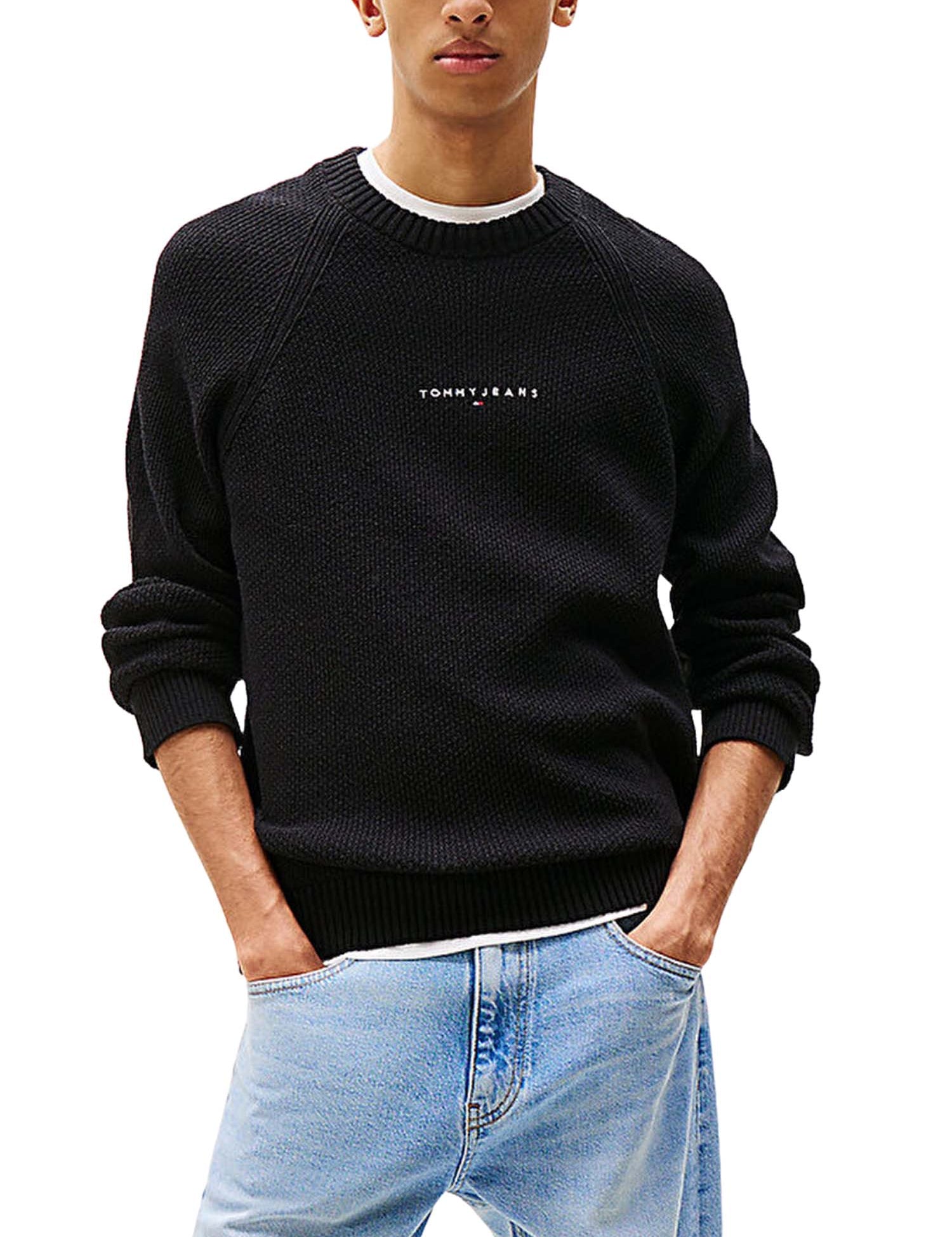 Maglioncini Nero Tommy Jeans