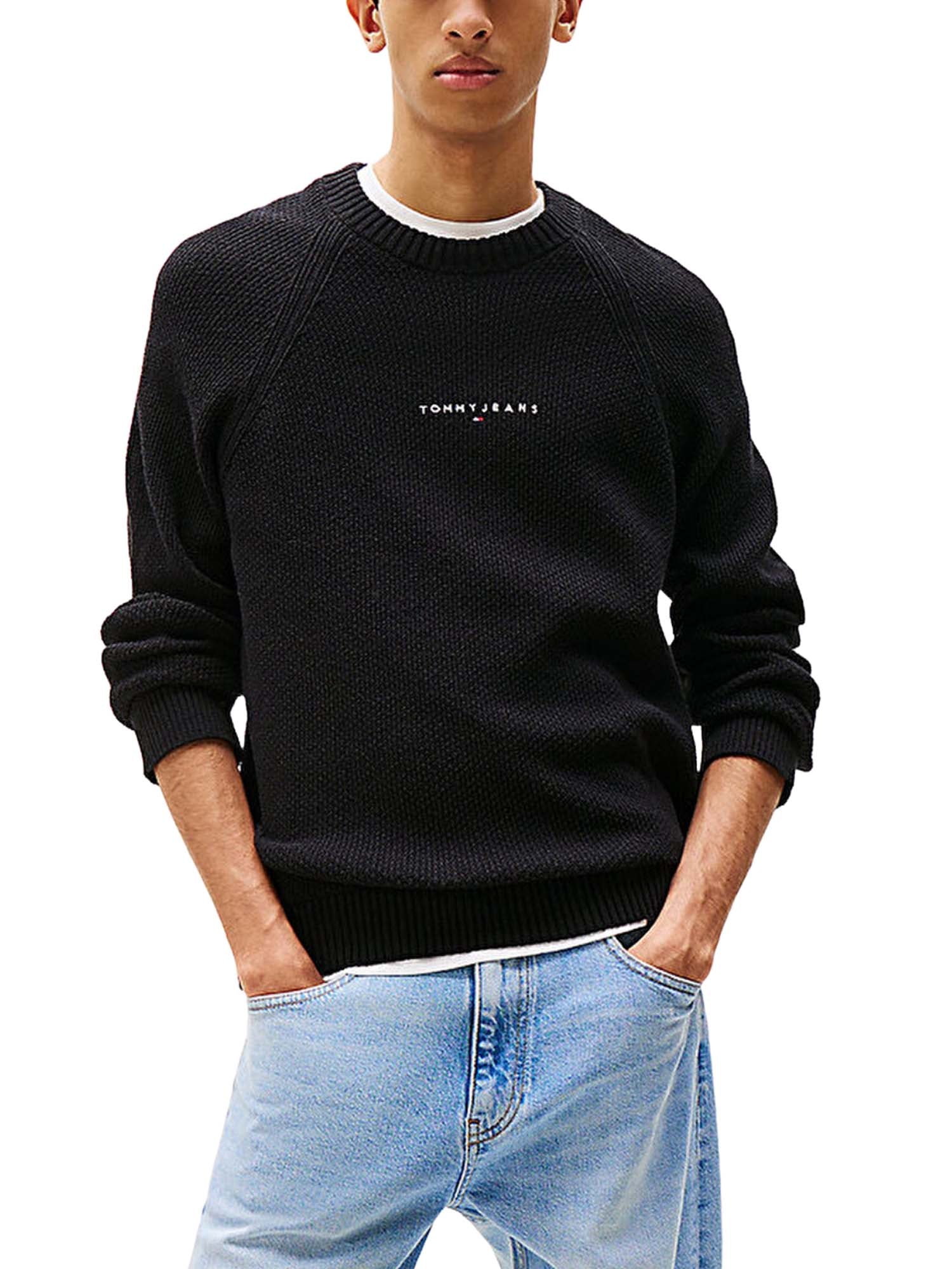 Maglioncini Nero Tommy Jeans