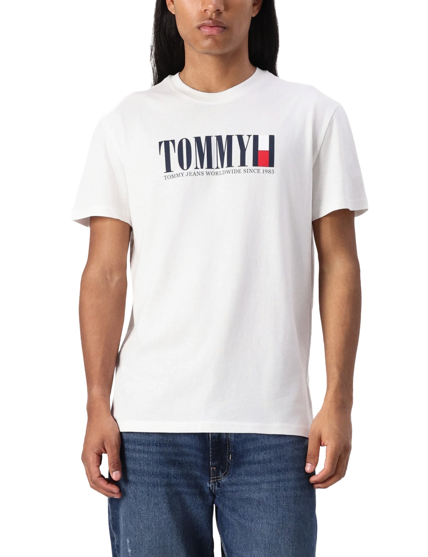 T-shirt Avorio Tommy Jeans