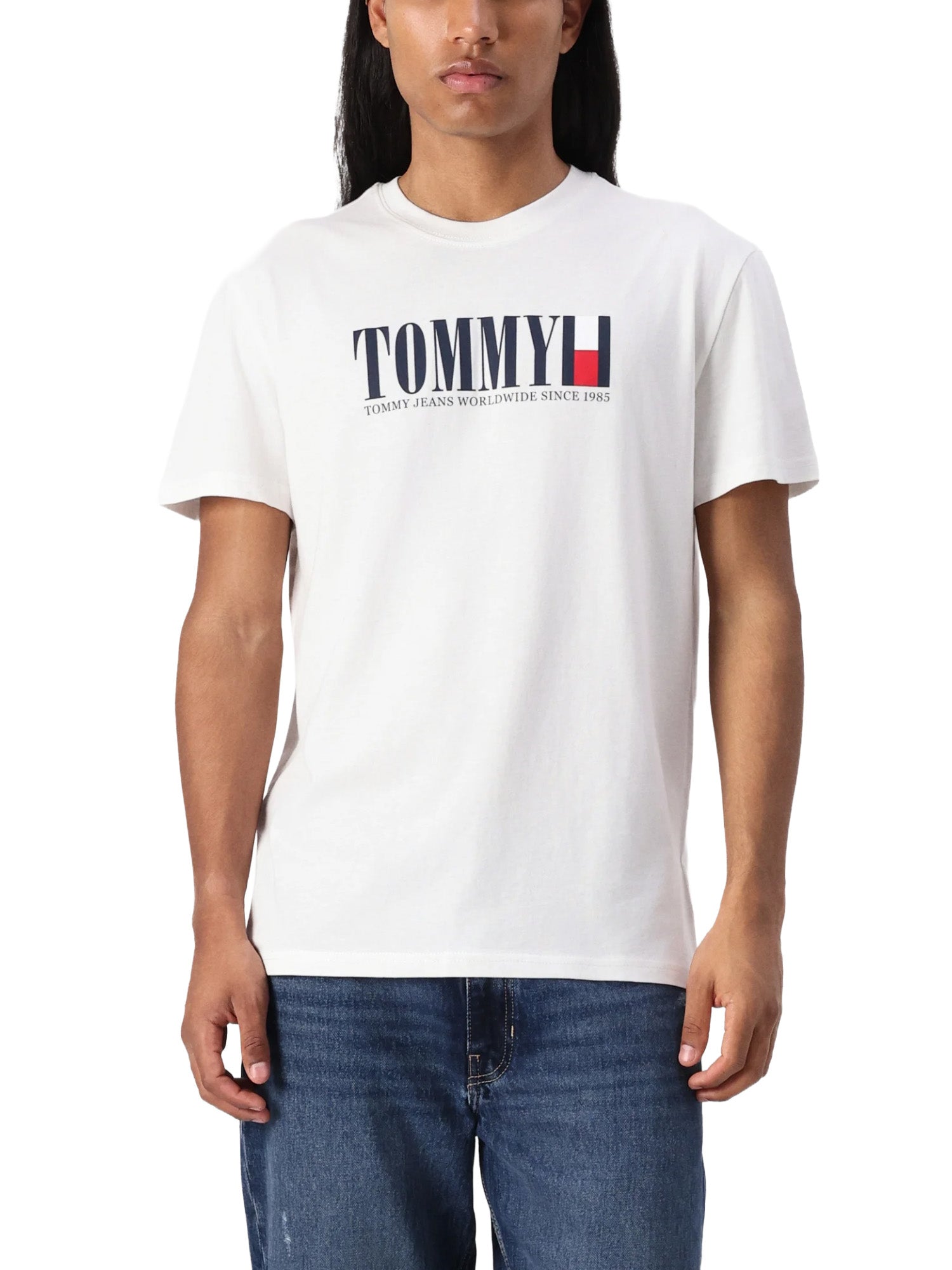 T-shirt Avorio Tommy Jeans