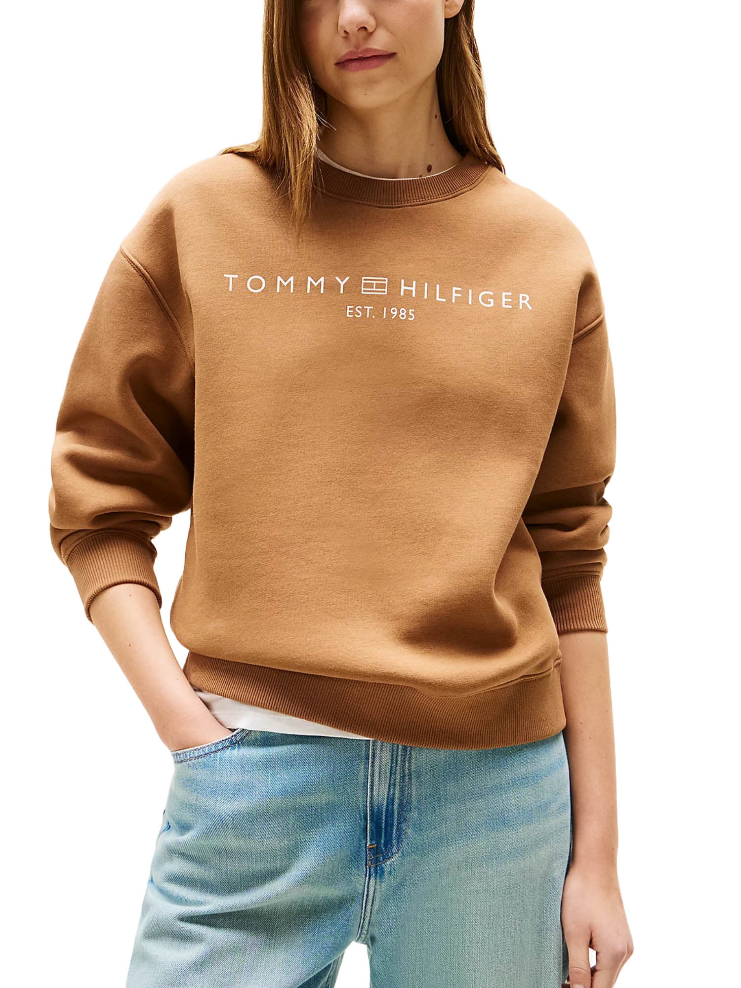 Felpe Marrone Tommy Hilfiger