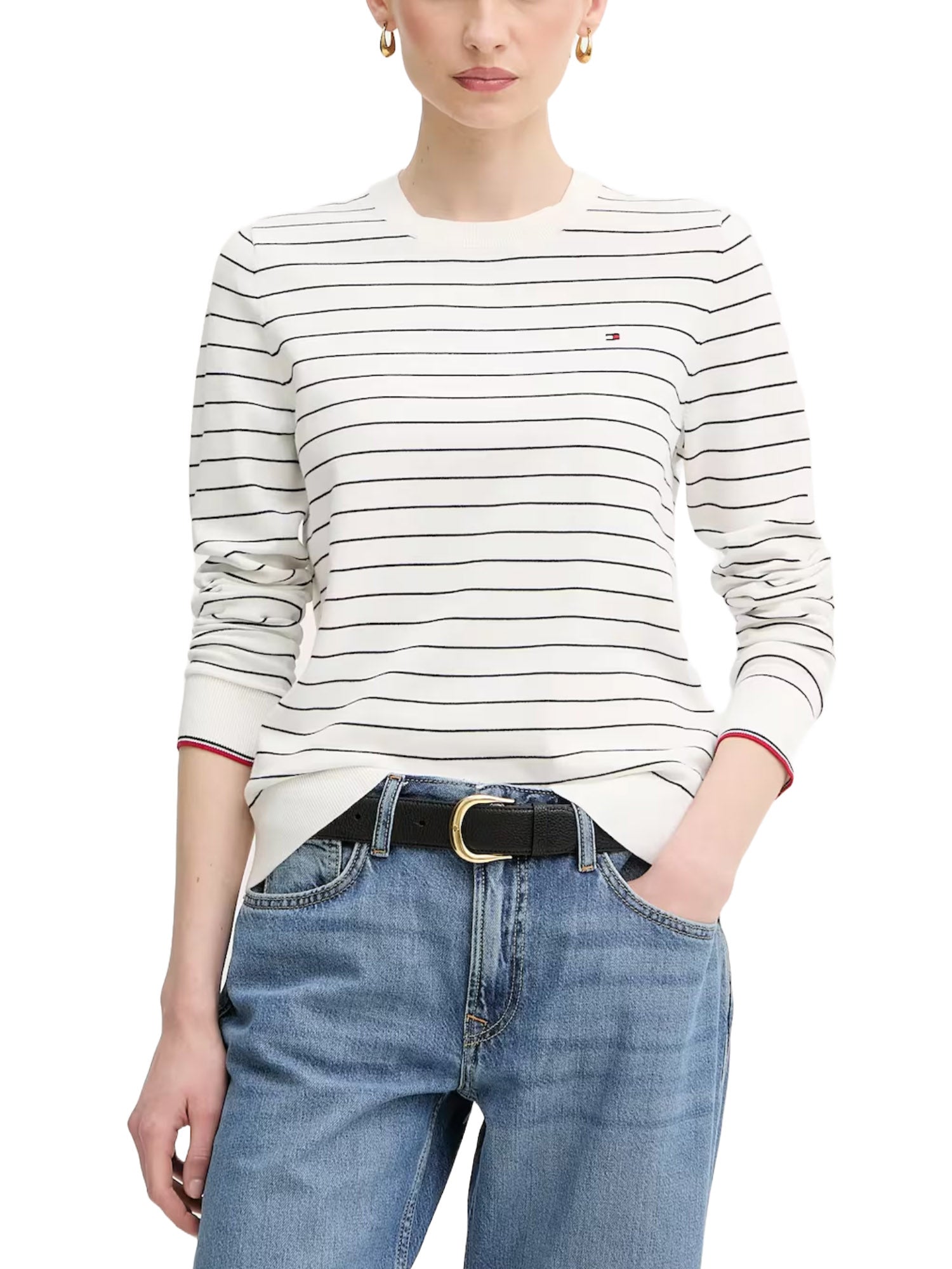 Maglioncini Bianco Tommy Hilfiger