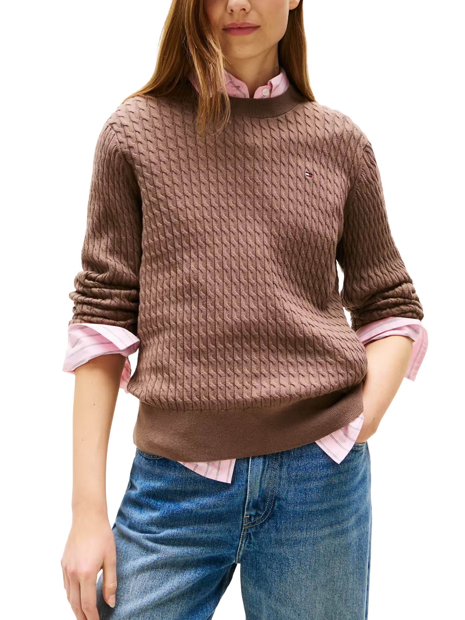 Maglioncini Marrone Tommy Hilfiger