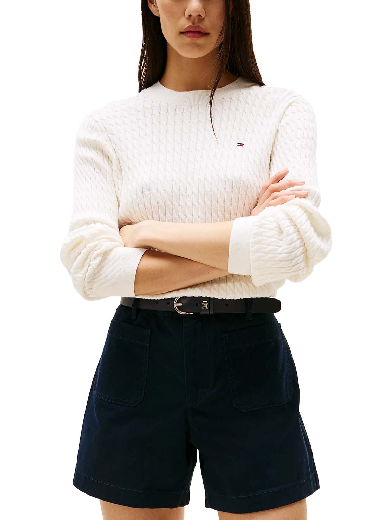 Maglioncini Bianco Tommy Hilfiger