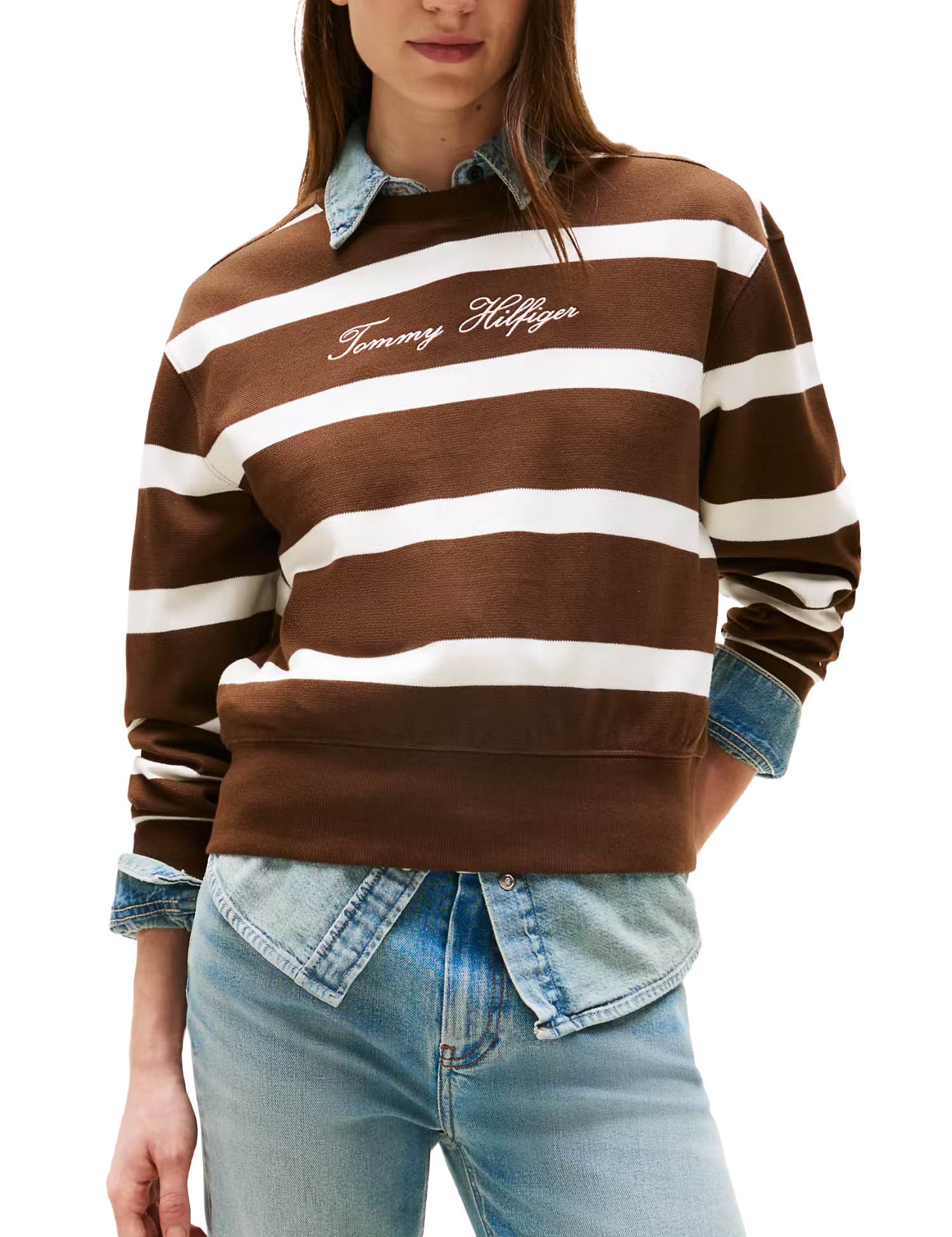 Felpe Marrone Tommy Hilfiger