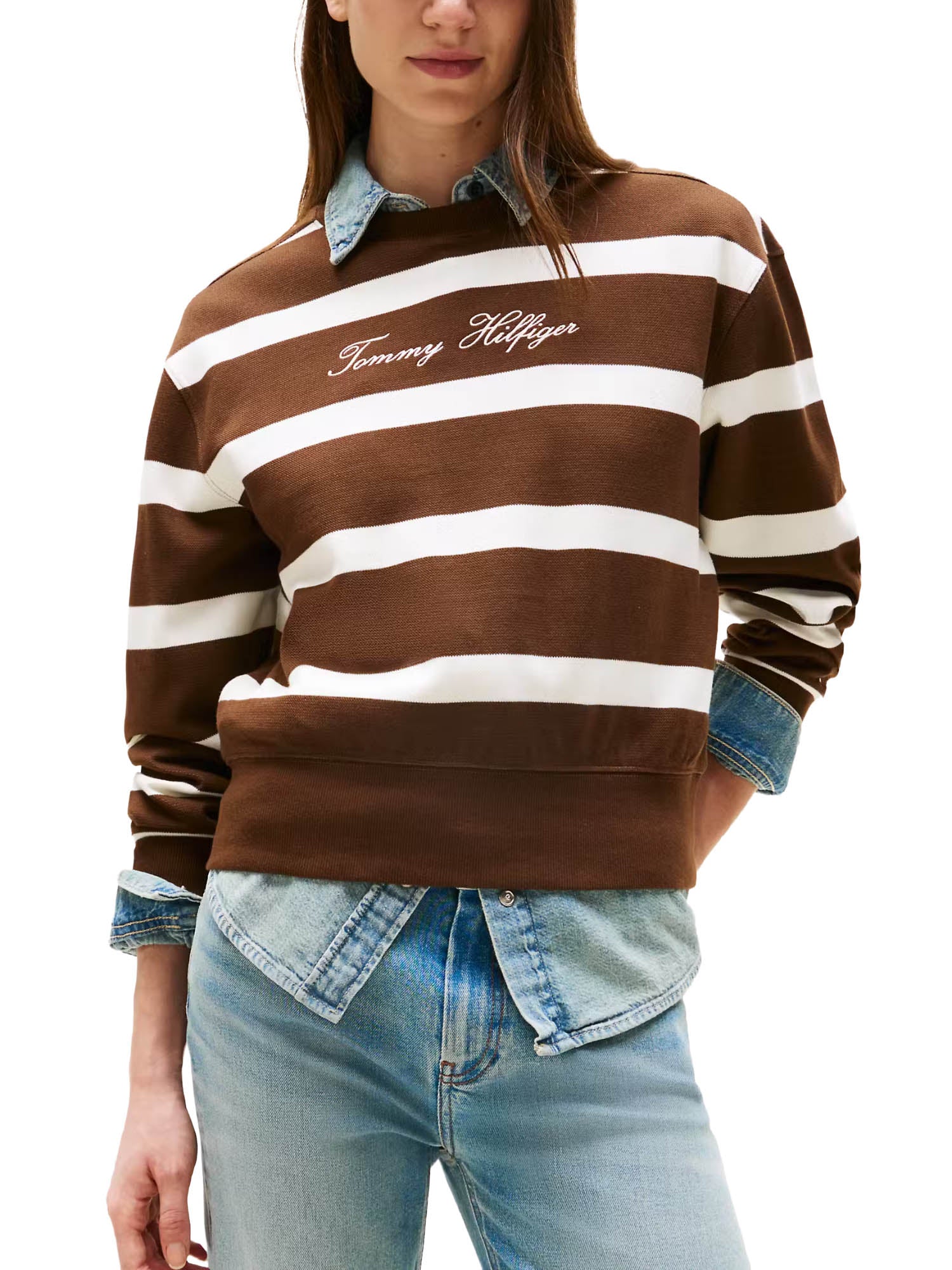 Felpe Marrone Tommy Hilfiger