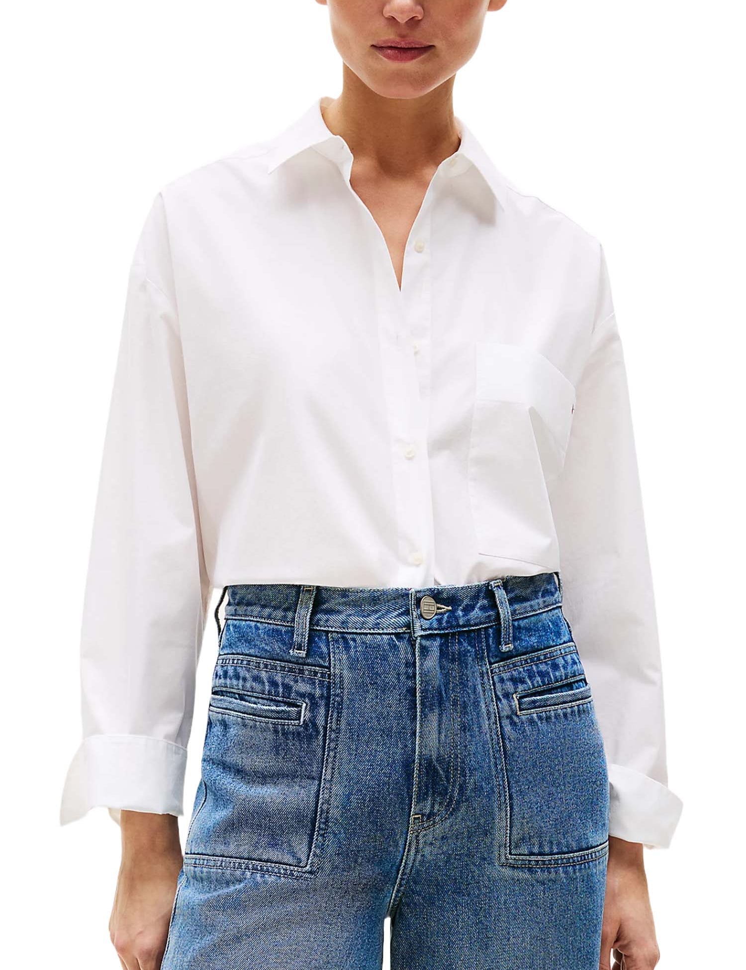 Camicie Bianco Tommy Hilfiger