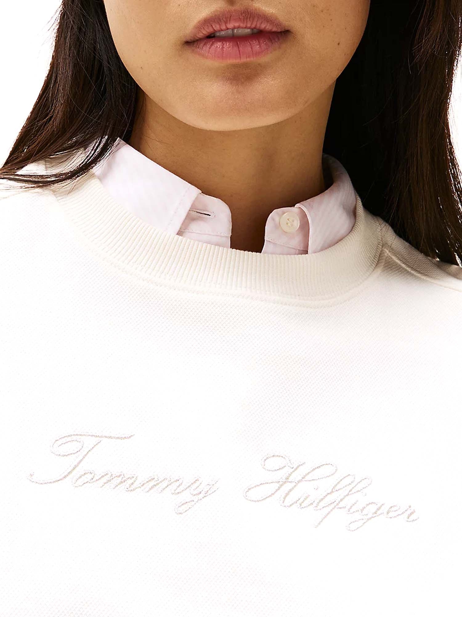 Felpe Bianco Tommy Hilfiger