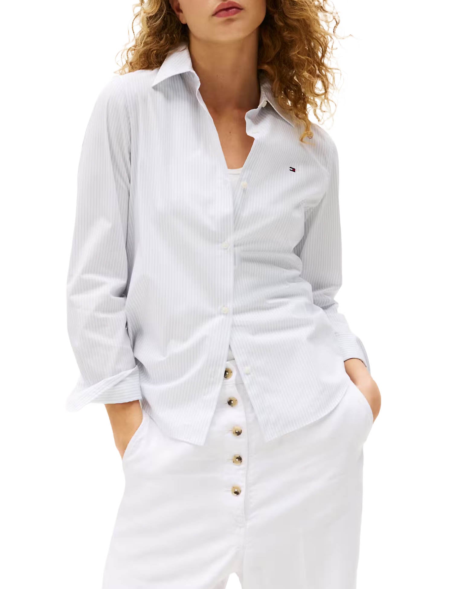 Camicie Bianco Tommy Hilfiger