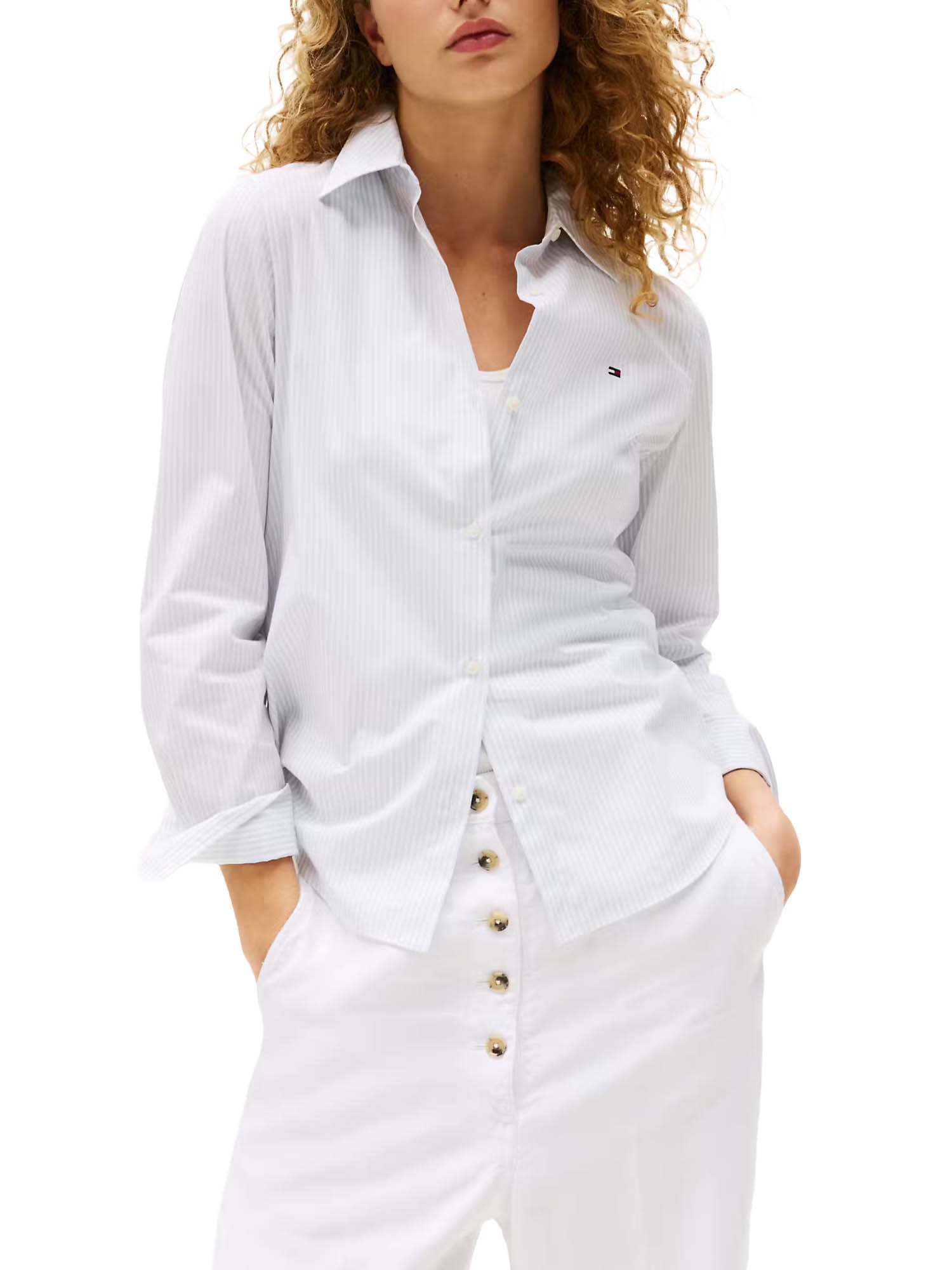 Camicie Bianco Tommy Hilfiger