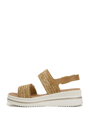 Sandali zeppa Marrone Valleverde