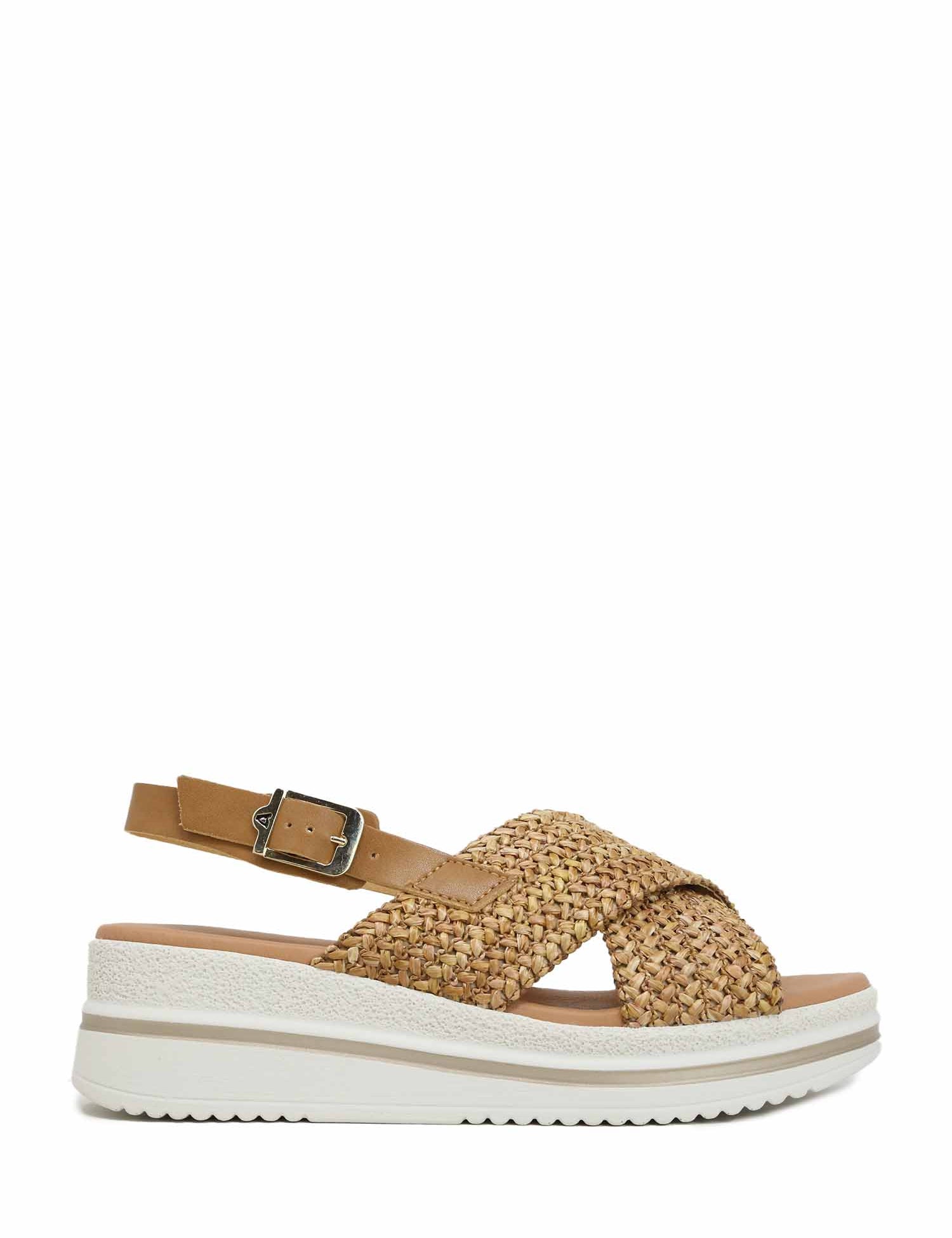 Sandali zeppa Marrone Valleverde