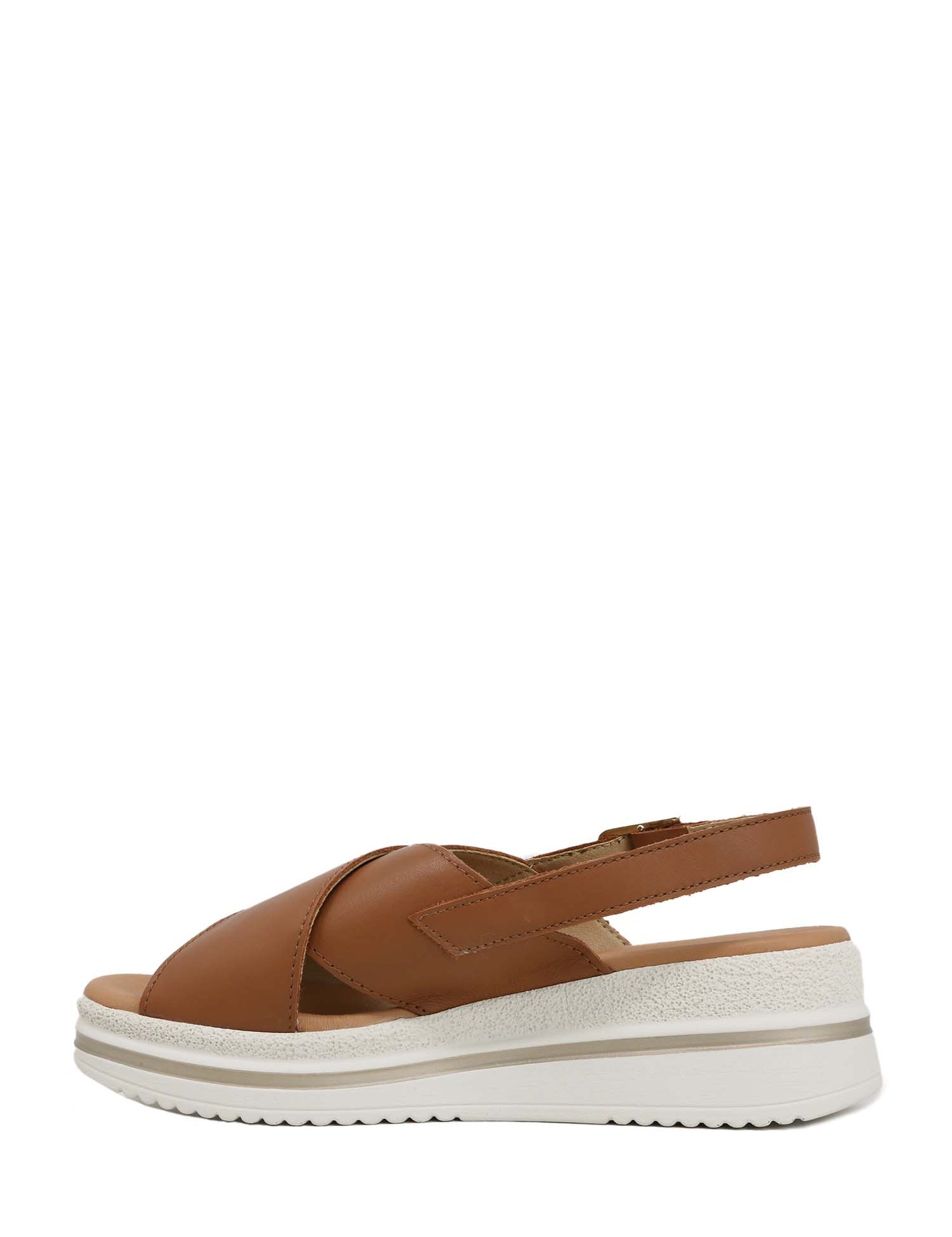 Sandali zeppa Marrone Valleverde