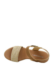 Sandali zeppa Marrone Valleverde