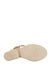 Sandali zeppa Marrone Valleverde