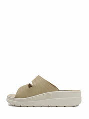 Sandali zeppa Beige Valleverde