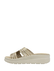 Sandali zeppa Beige Valleverde