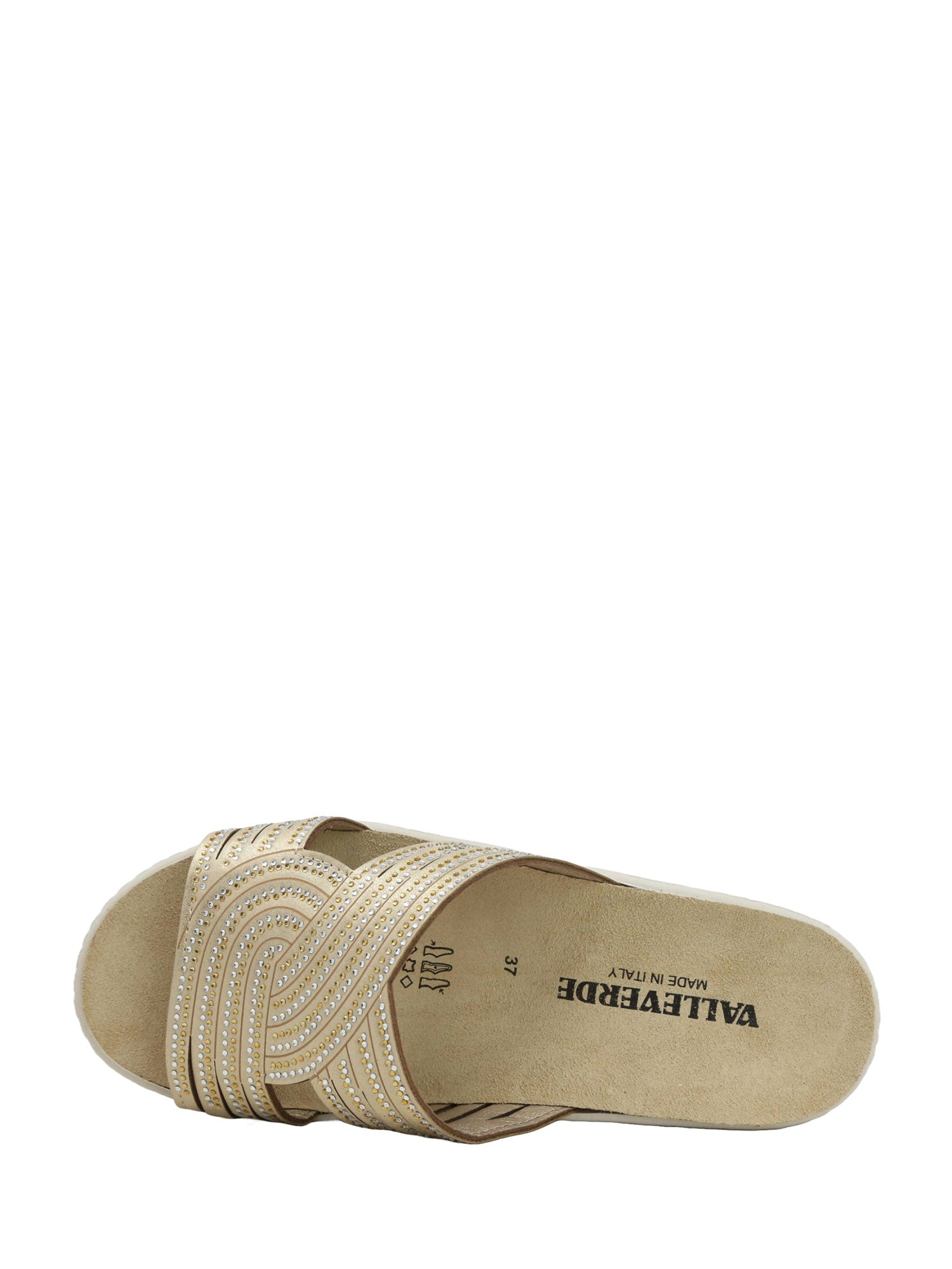 Sandali zeppa Beige Valleverde