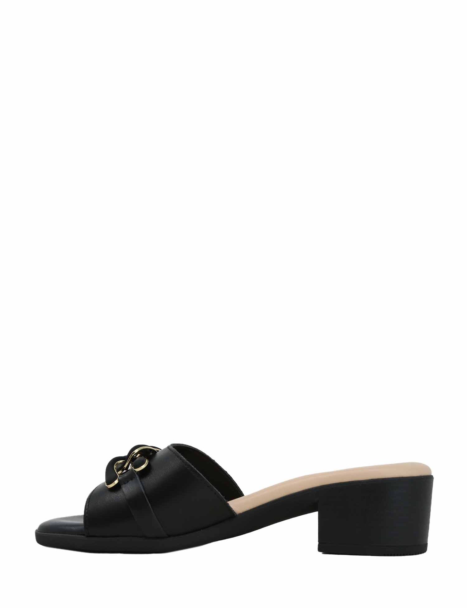 Sandali tacco Nero Valleverde