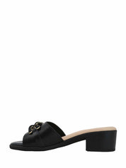 Sandali tacco Nero Valleverde