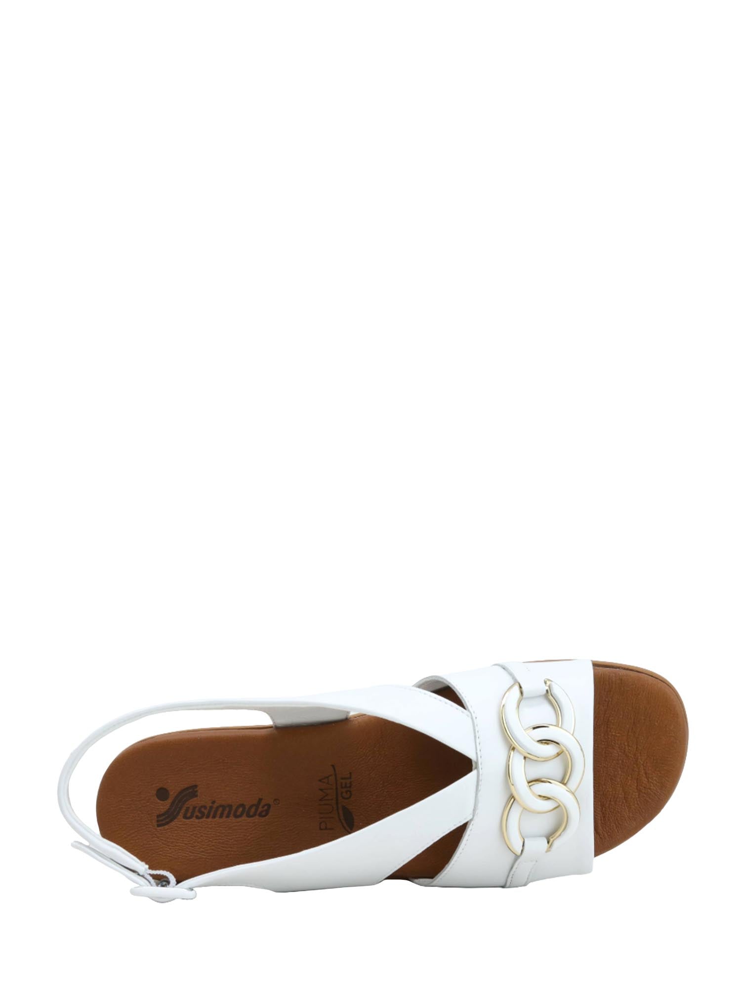 Sandali zeppa Bianco Susimoda